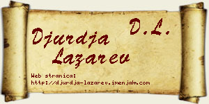 Đurđa Lazarev vizit kartica